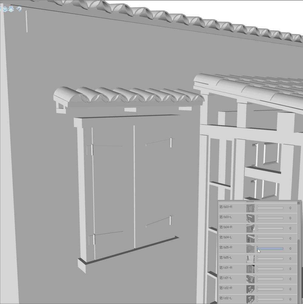 クリスタ用 中世の街並み 狭い道