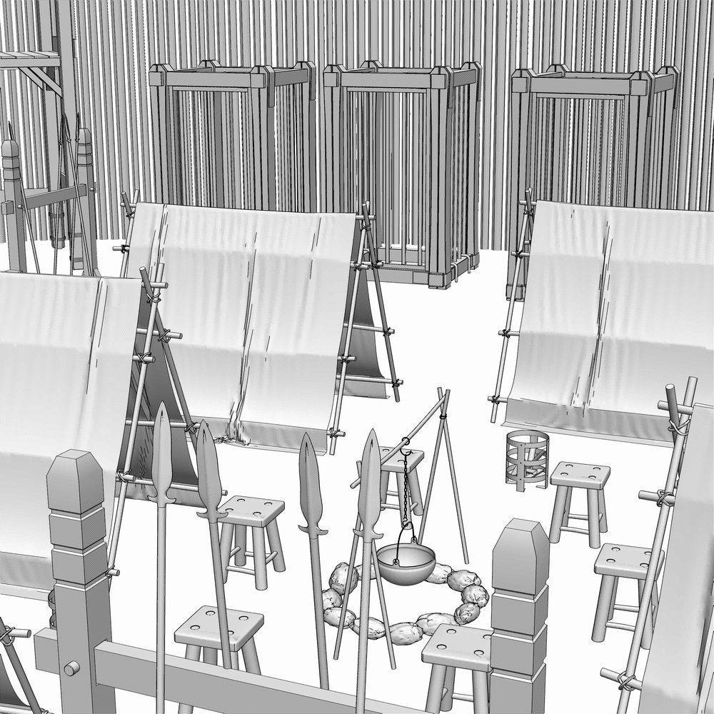 クリスタ用 - 小さな野営地