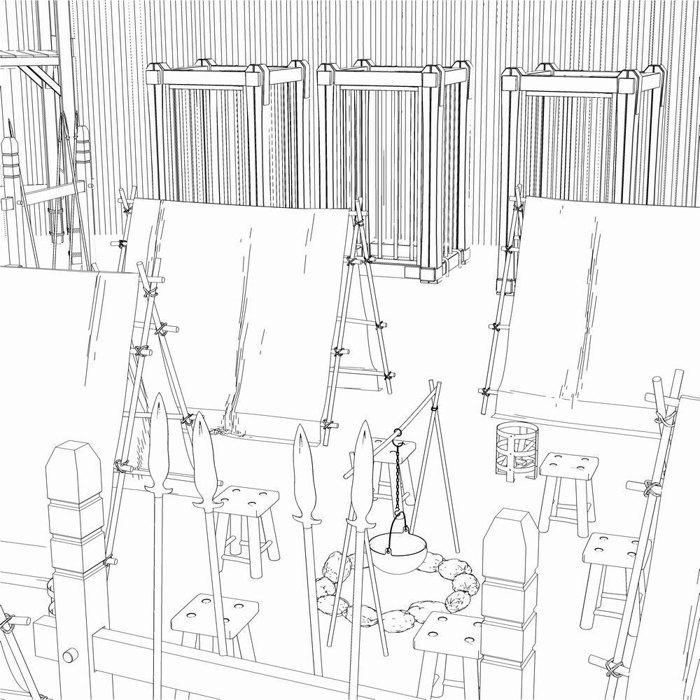 クリスタ用 - 小さな野営地