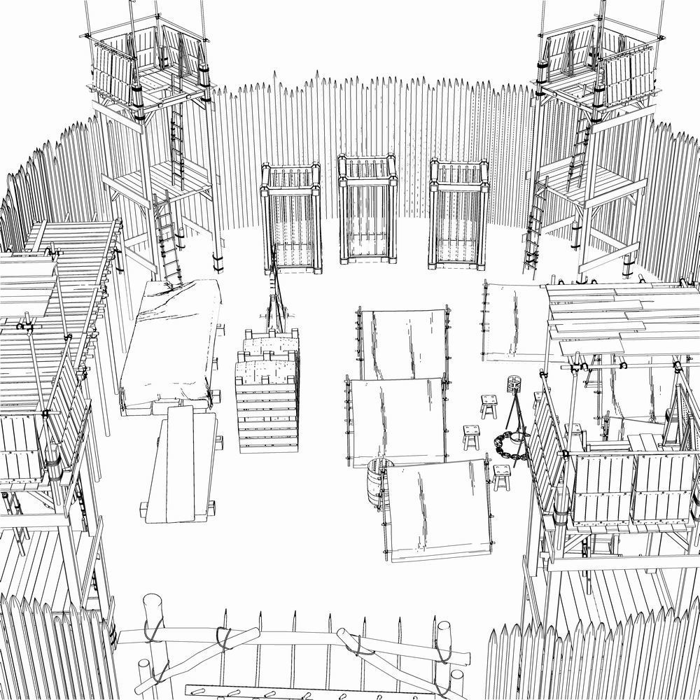 クリスタ用 - 小さな野営地
