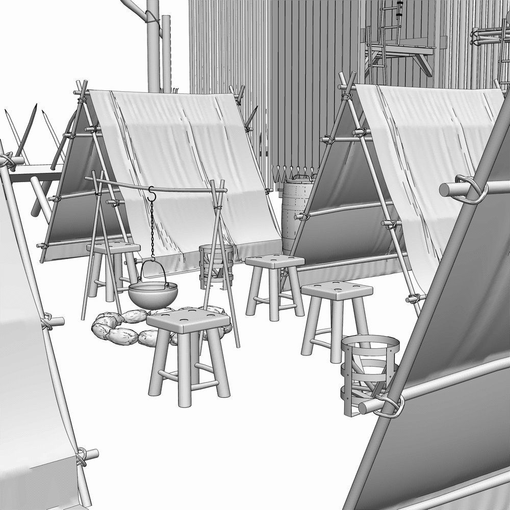 クリスタ用 - 小さな野営地