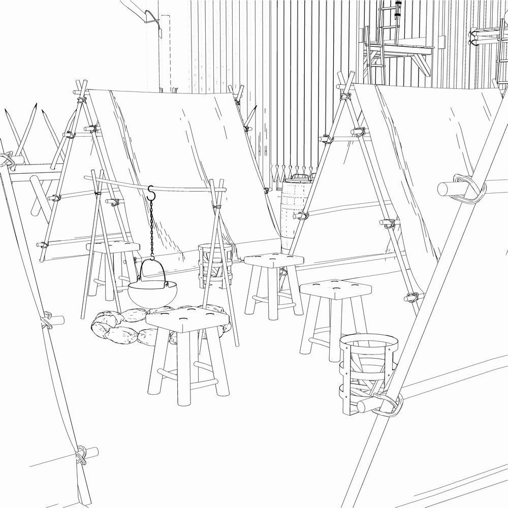 クリスタ用 - 小さな野営地