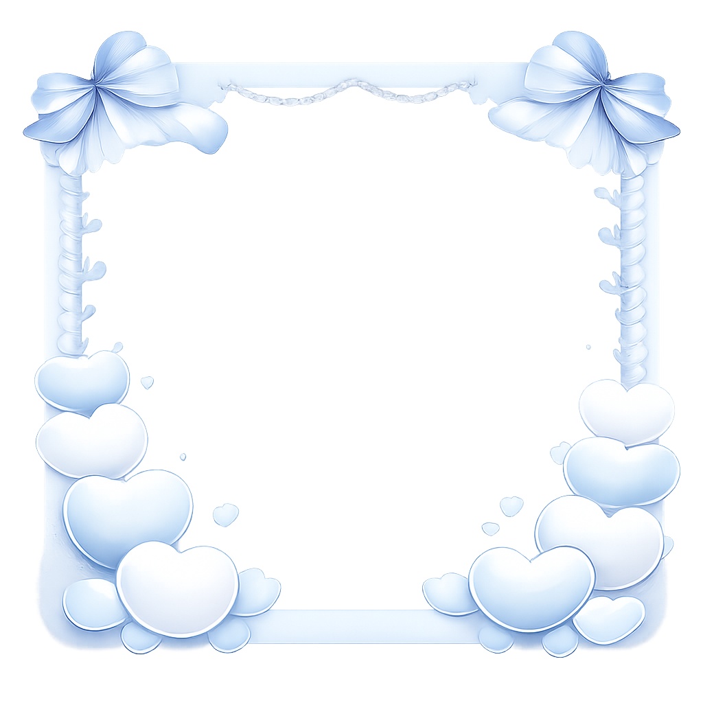 【透過PNG】ハートフレーム素材 6色セット|SNSアイコン・配信・画像加工用