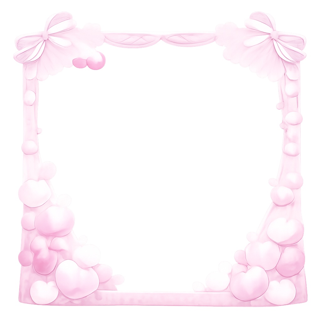 【透過PNG】ハートフレーム素材 6色セット|SNSアイコン・配信・画像加工用