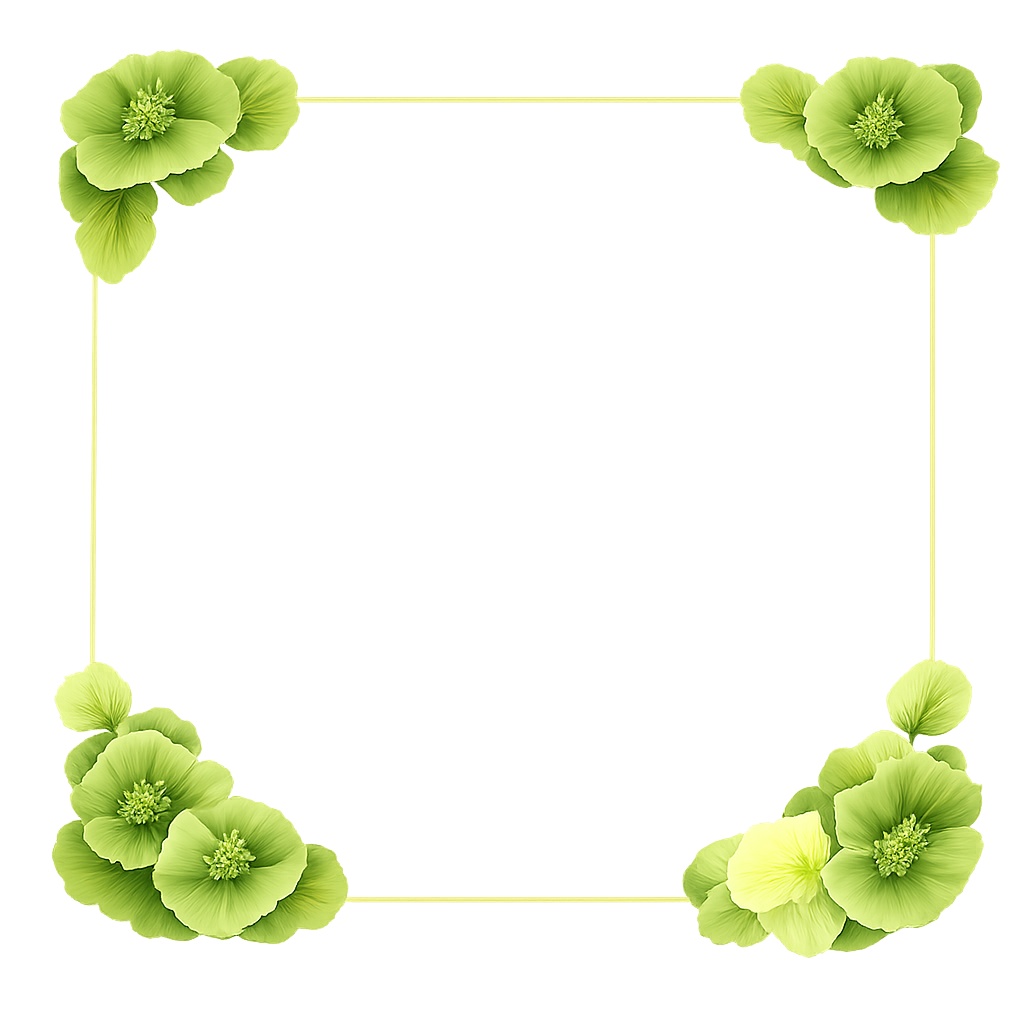 花飾りスクエアフレーム　無料サンプル