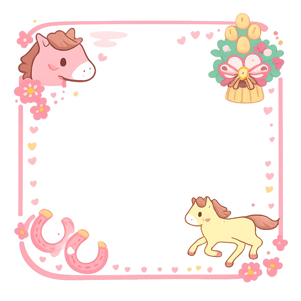 午年フレーム2種類【無料プレゼント】