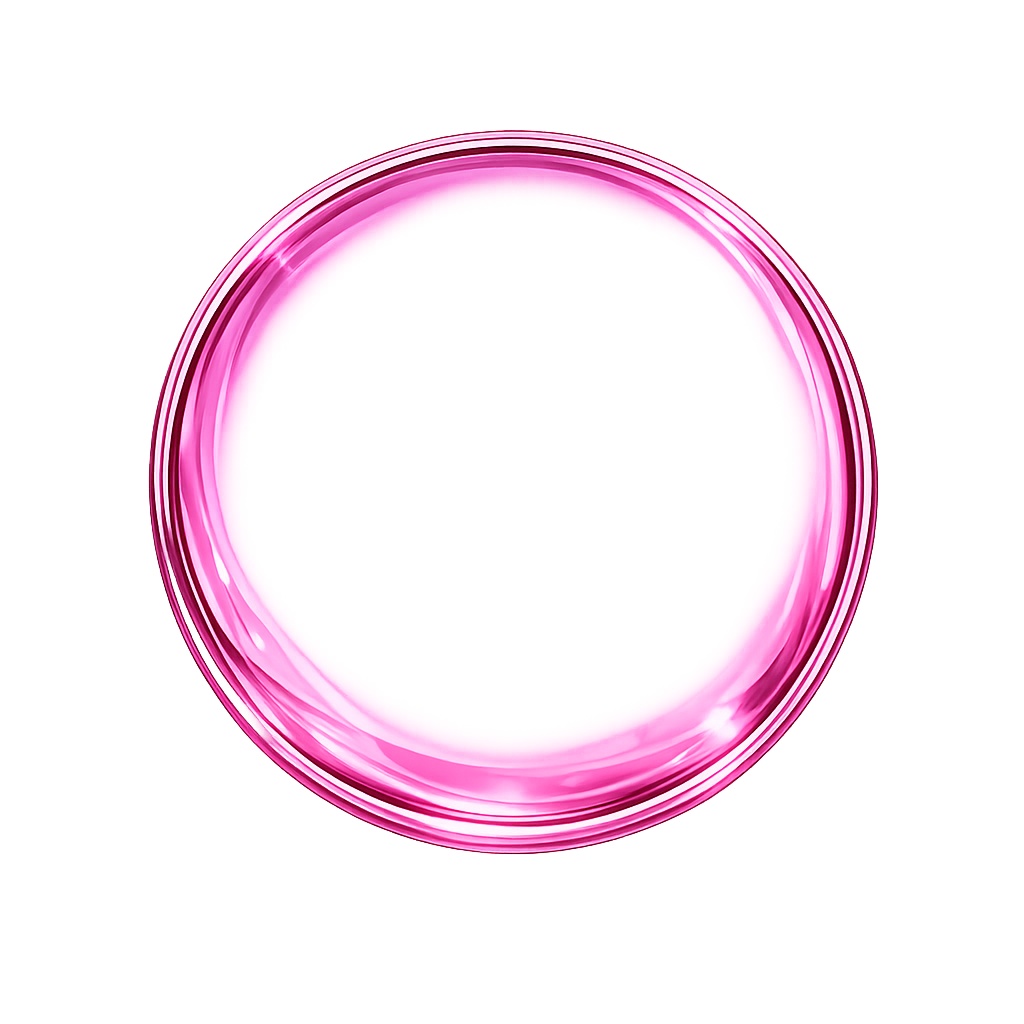 透明ガラス風・6色セット アイコンフレーム(PNG)