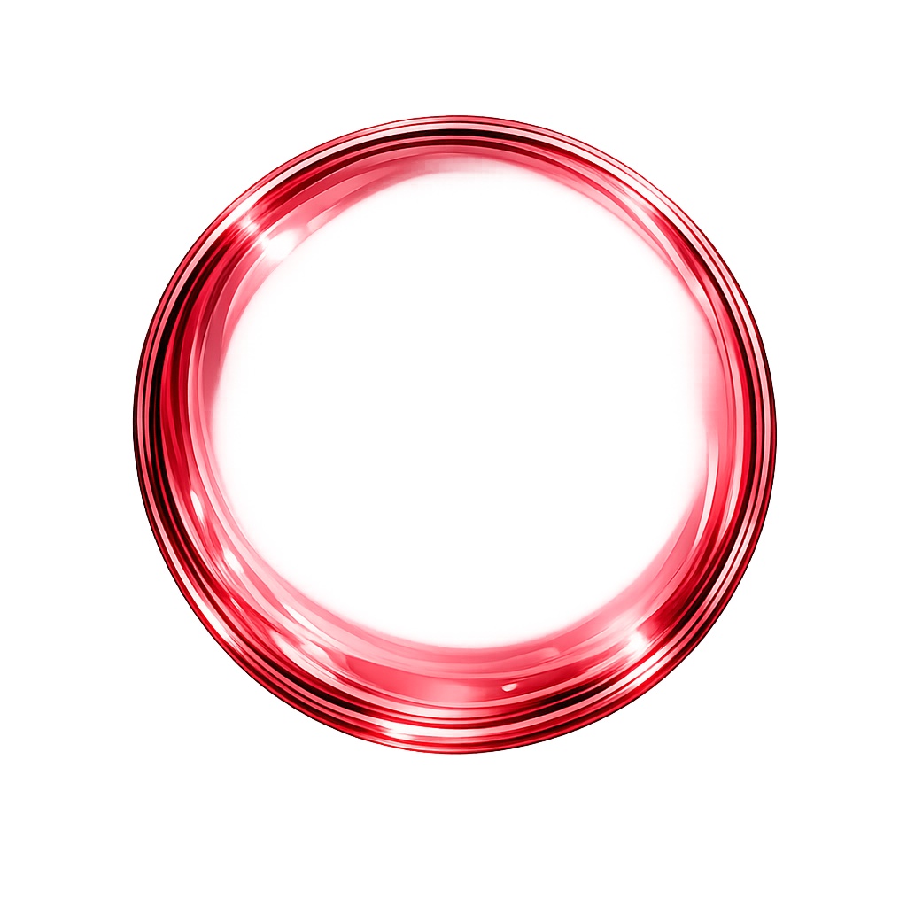 透明ガラス風・6色セット アイコンフレーム(PNG)