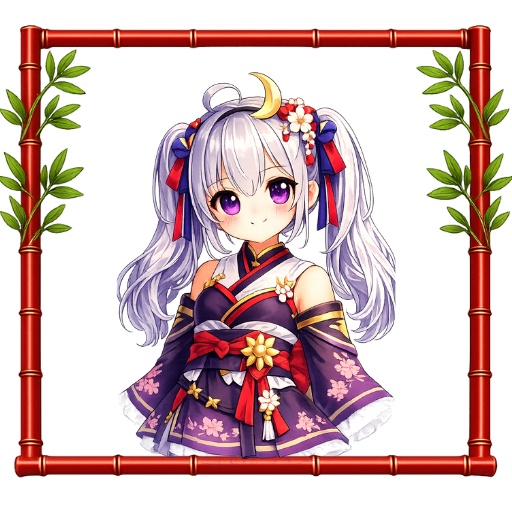 【透明PNG】竹モチーフ フレーム素材|和風・かわいい|サムネ・立ち絵・告知用