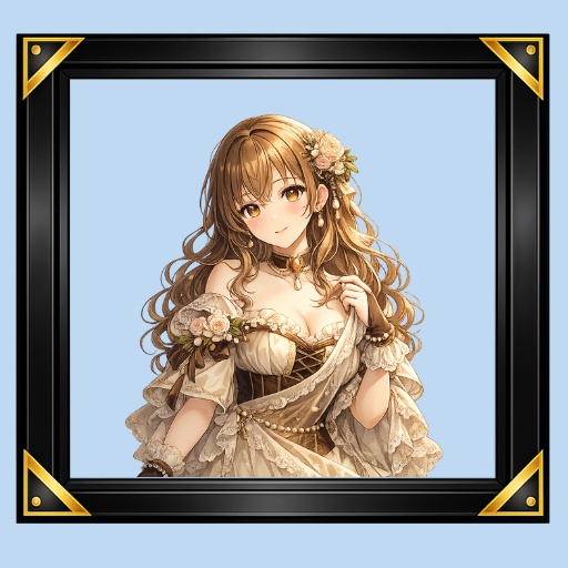 【無料配布】黒色 木目調フレーム｜透明背景PNG｜アイコン・立ち絵用