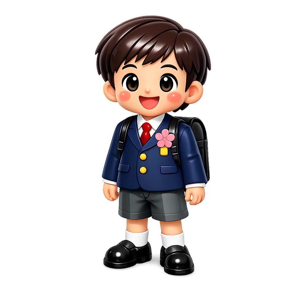 3Dぷっくり入学・卒業式クリップアートセット(透過PNG)