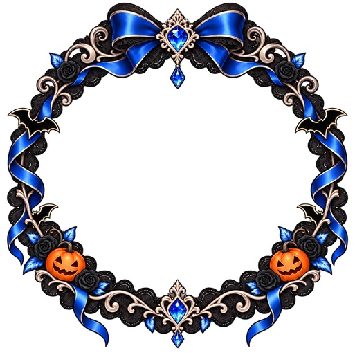 【IRIAM素材】ハロウィン・ゴシック アイコンリング&ヘッダーセット