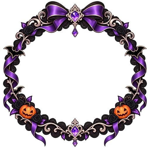 【IRIAM素材】ハロウィン・ゴシック アイコンリング&ヘッダーセット