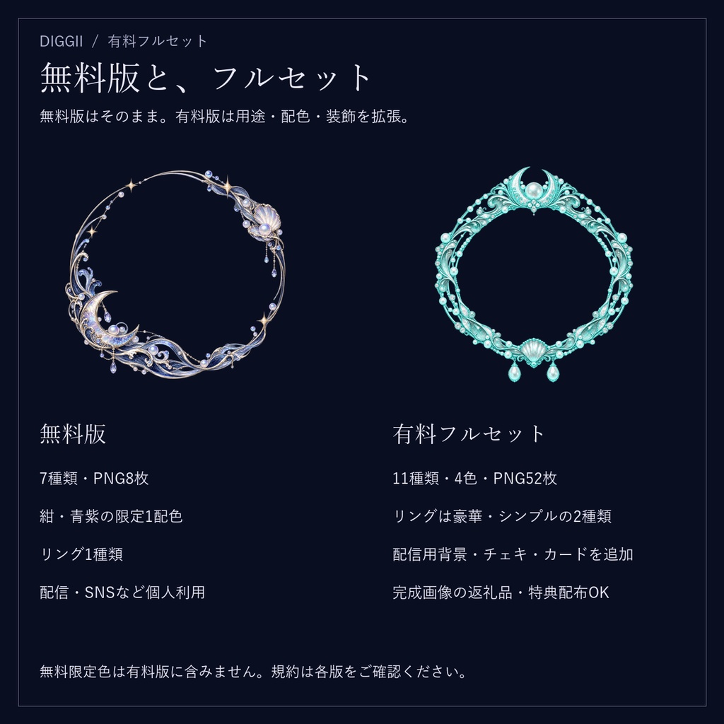 【IRIAM・VTuber】月光の海|配信・SNS・デジタル返礼品フルセット