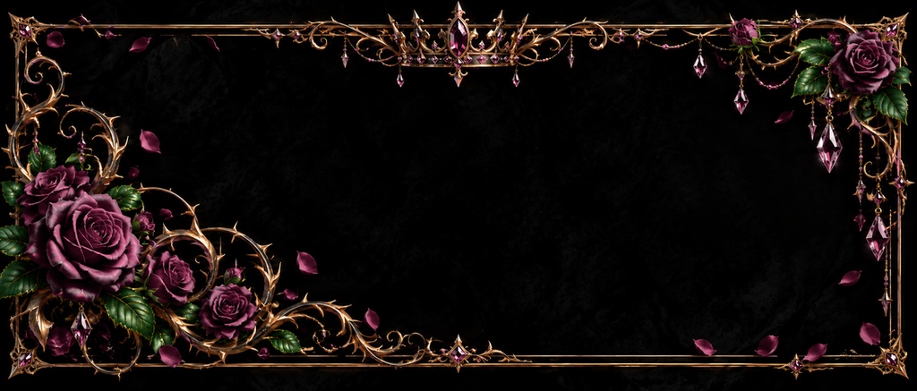 【IRIAM・VTuber】黒薔薇の王冠|ヴィラン系 配信・SNS・デジタル返礼品フルセット