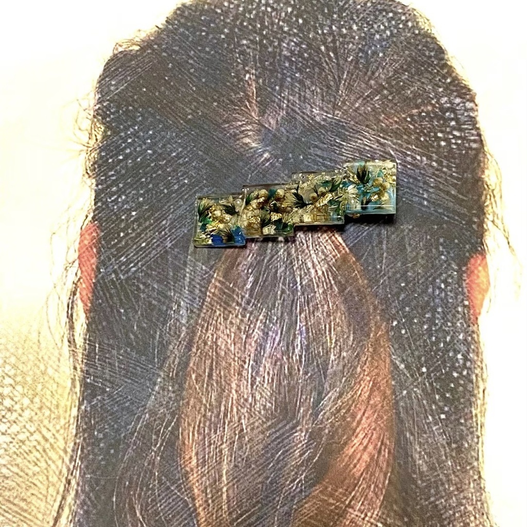 大人カラーのヘアクリップ(ラベンダー)