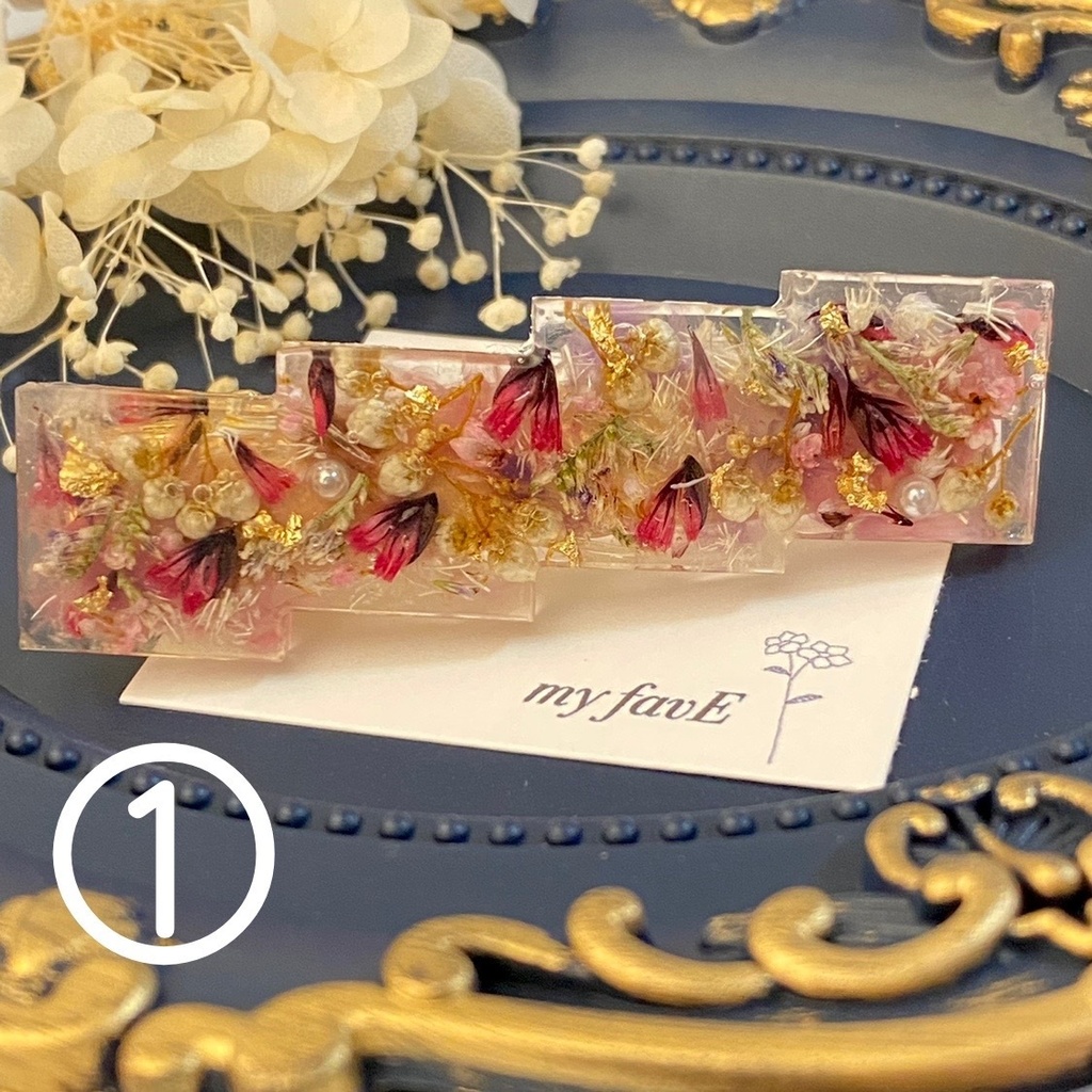 大人カラーのヘアクリップ(ラベンダー)