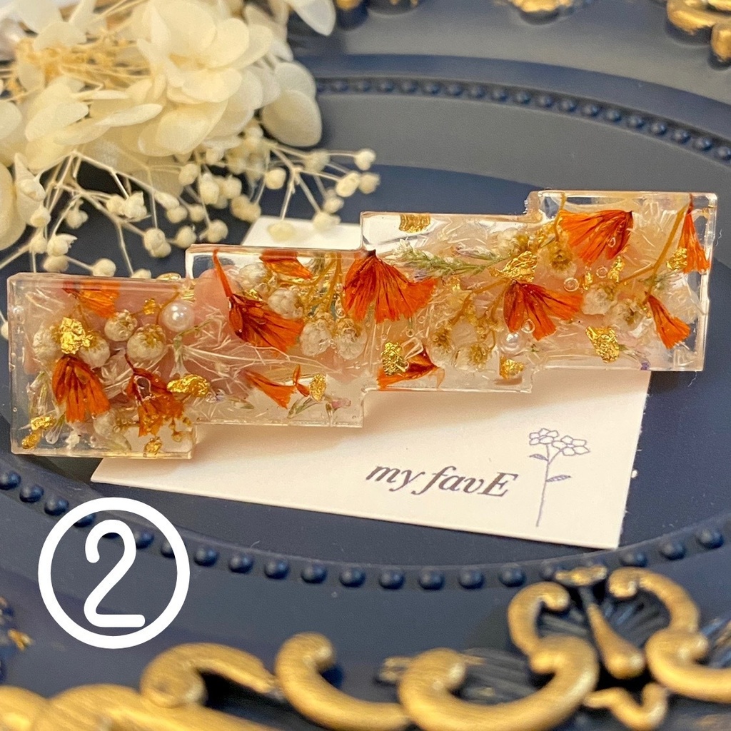 大人カラーのヘアクリップ(ラベンダー)