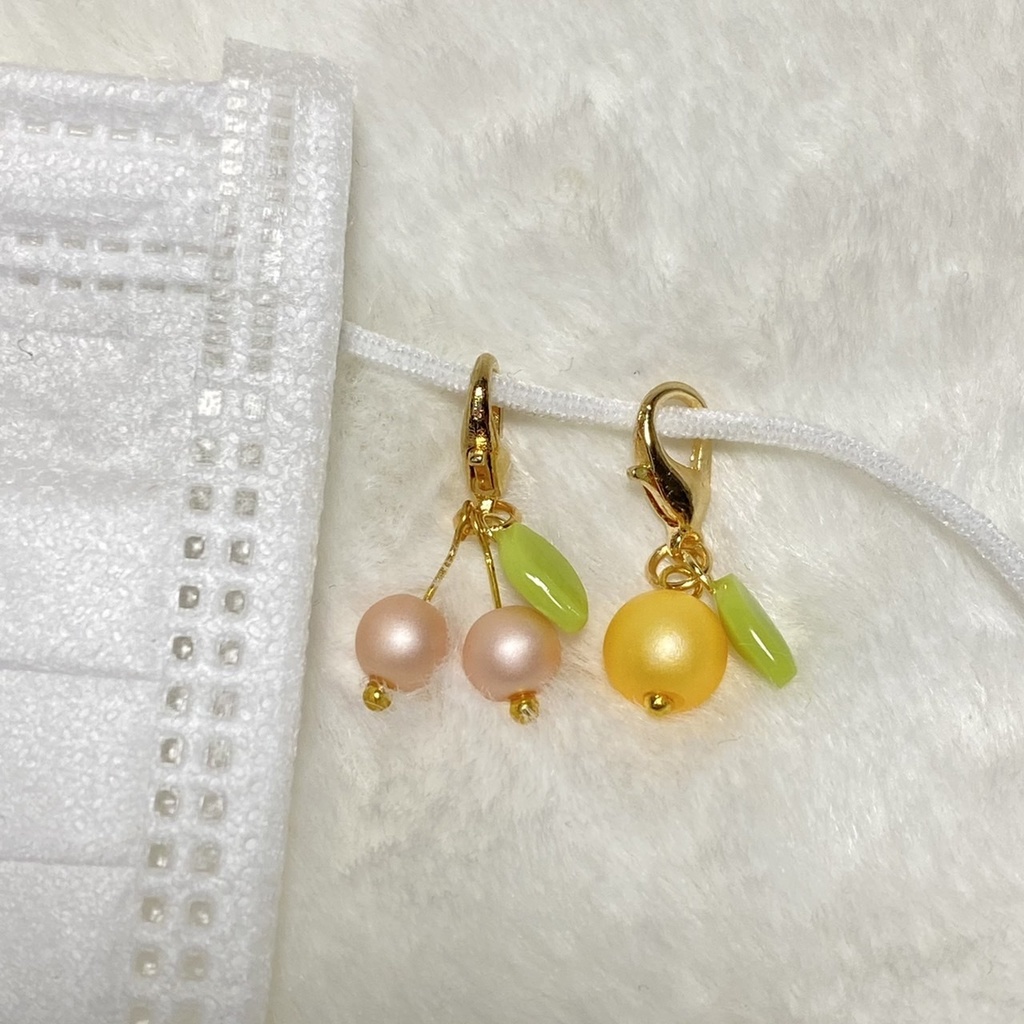 フルーツのマスクチャーム