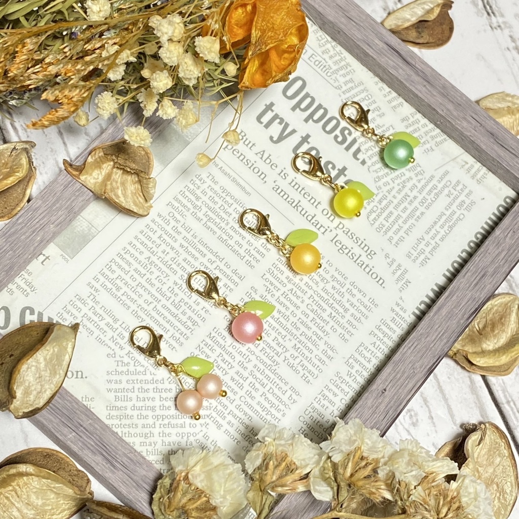 フルーツのマスクチャーム