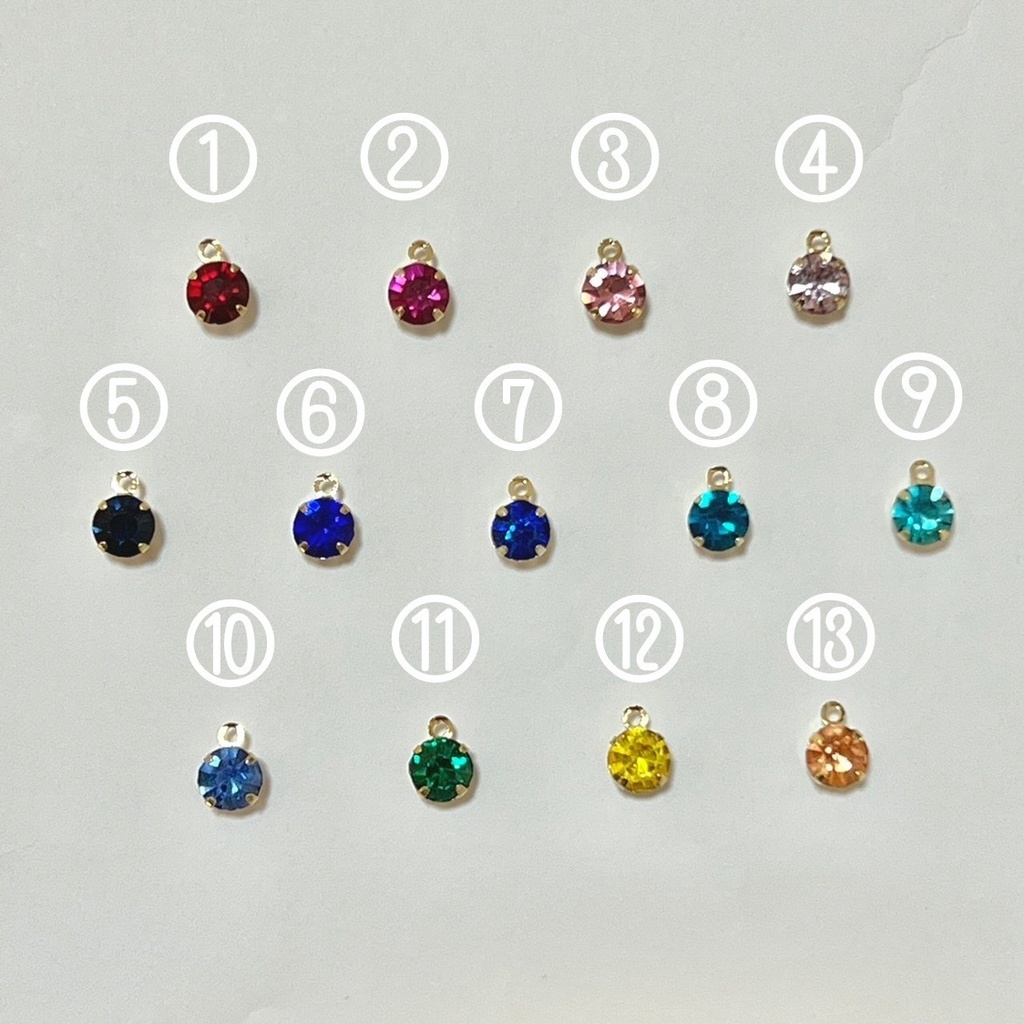 お花とストーンのマスクチャーム