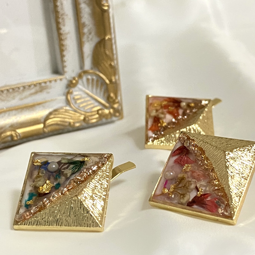 ツートーンの大人ポニーフック(ラベンダー)