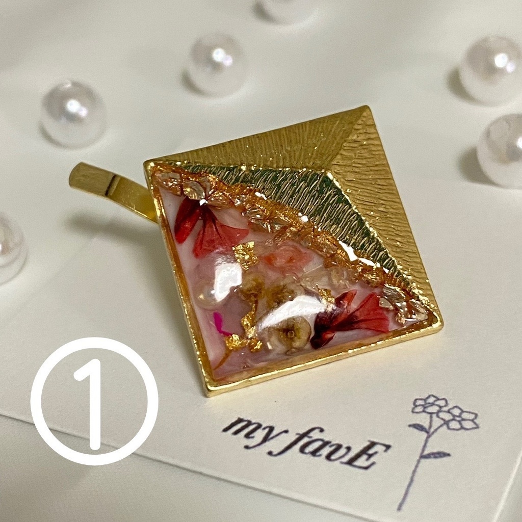 ツートーンの大人ポニーフック(ラベンダー)