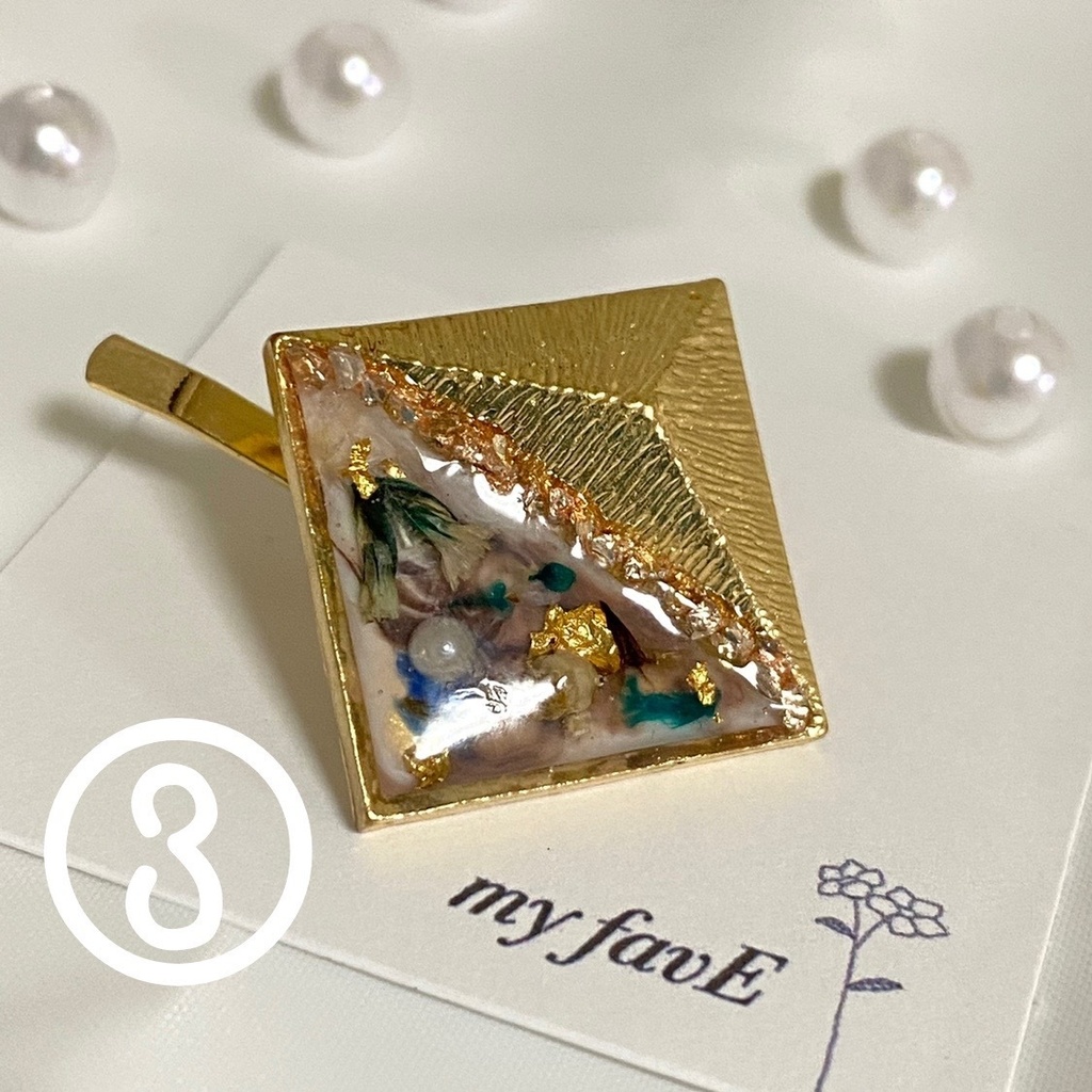 ツートーンの大人ポニーフック(ラベンダー)