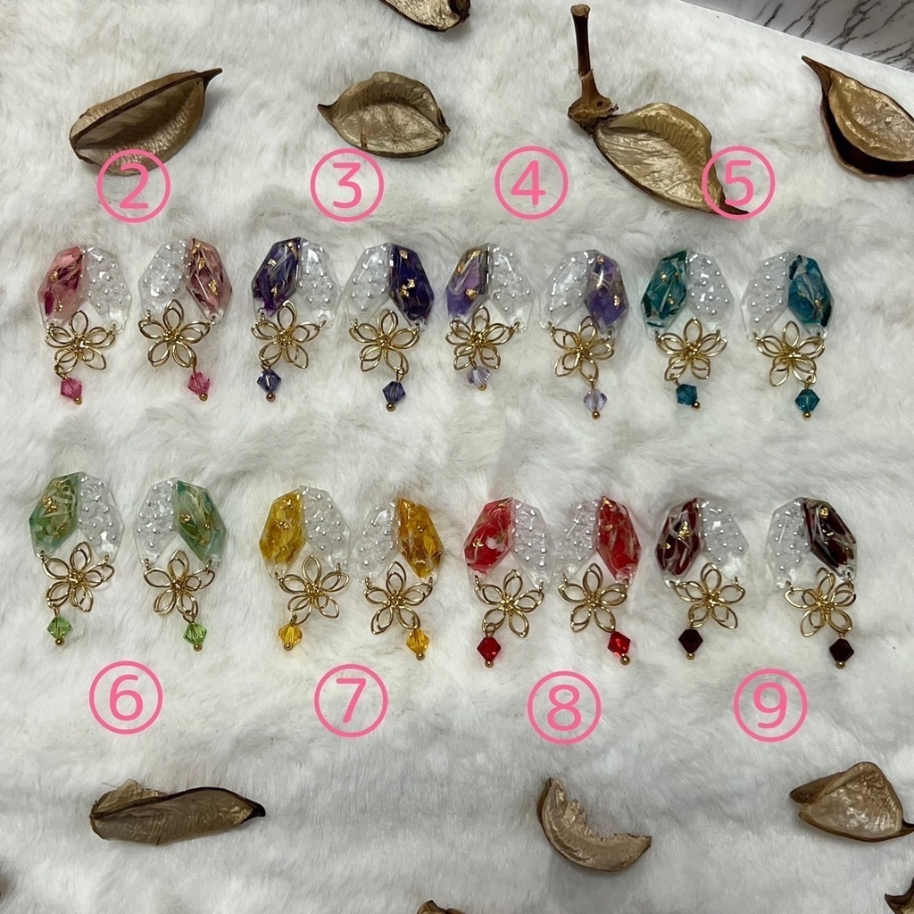 キュートなフラワーピアス(イヤリング)