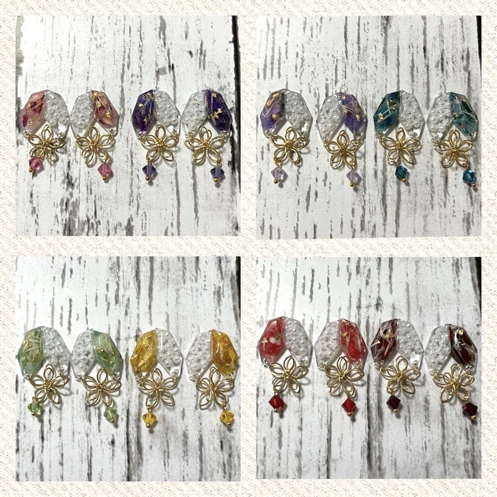 キュートなフラワーピアス(イヤリング)