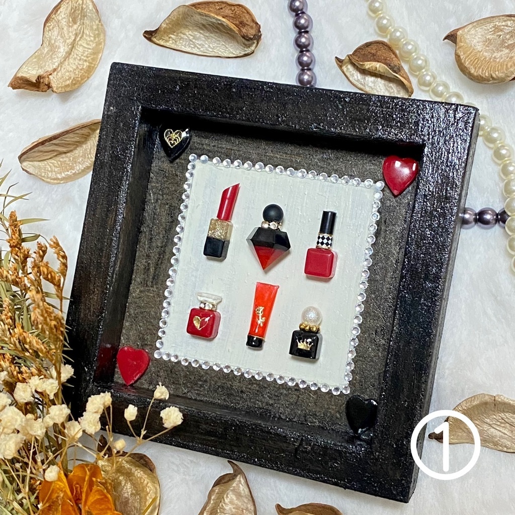 ハートとスペードのメイクセット(置き物)