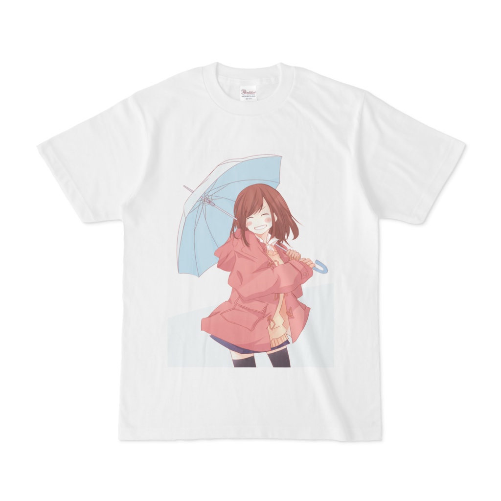 【Tシャツ】雨でもワクワクな女の子