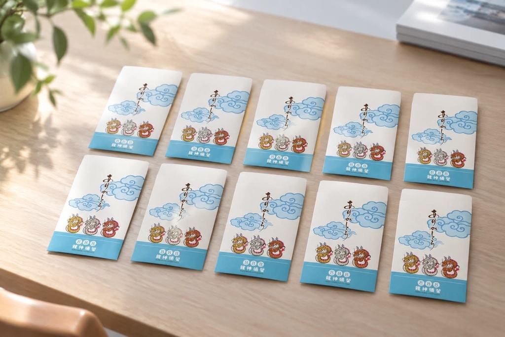 龍神888彌榮「ありがとう」ポチ袋(10枚セット)