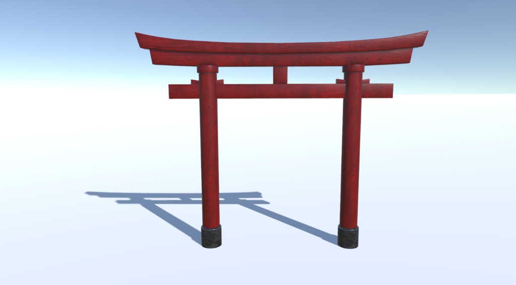 【VRChat・Unityゲーム制作】3種の鳥居セット(赤・茶・石)