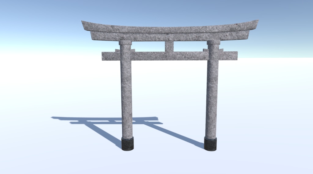 【VRChat・Unityゲーム制作】3種の鳥居セット(赤・茶・石)