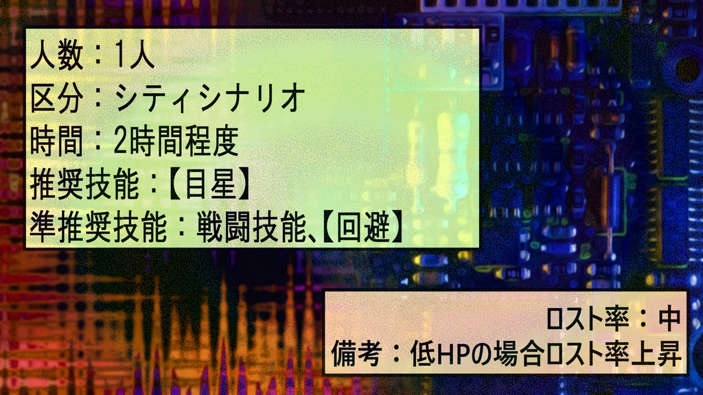 新クトゥルフ神話TRPGソロシナリオ『イノベイション・インベイション』