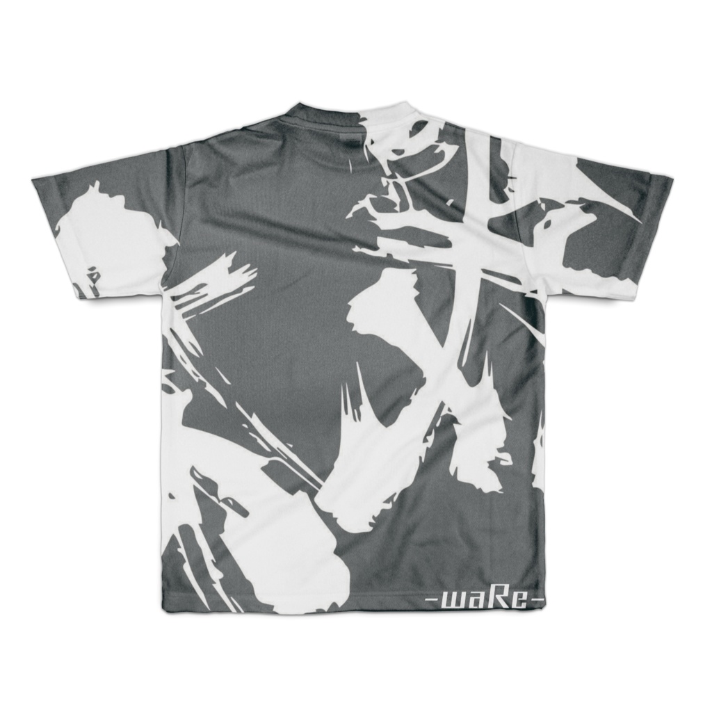 我-waRe-カリグラフィーロゴTシャツブラック