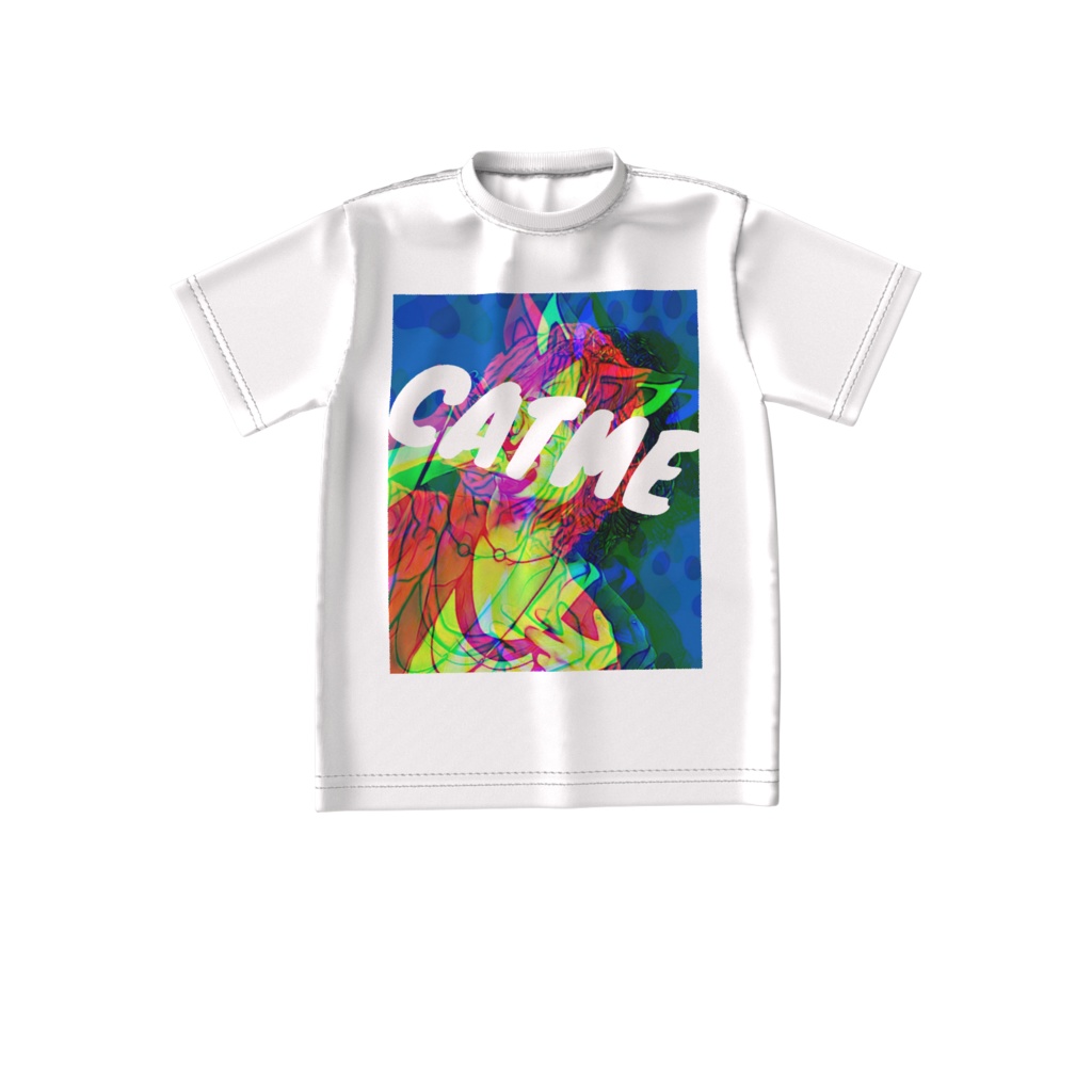 我-waRe-オーバーサイズグラフィックTシャツ ホワイト