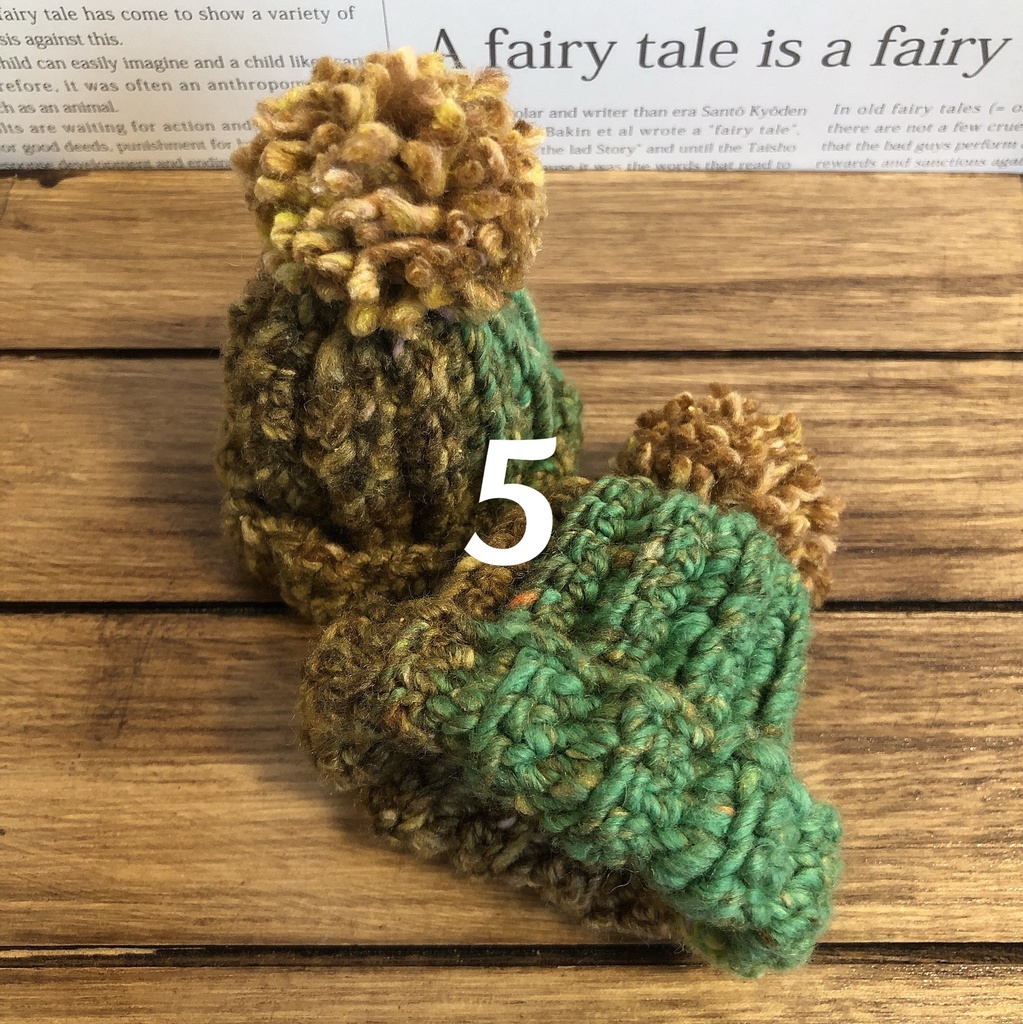 ぽんぽんニット帽 ※注意事項をお読みください