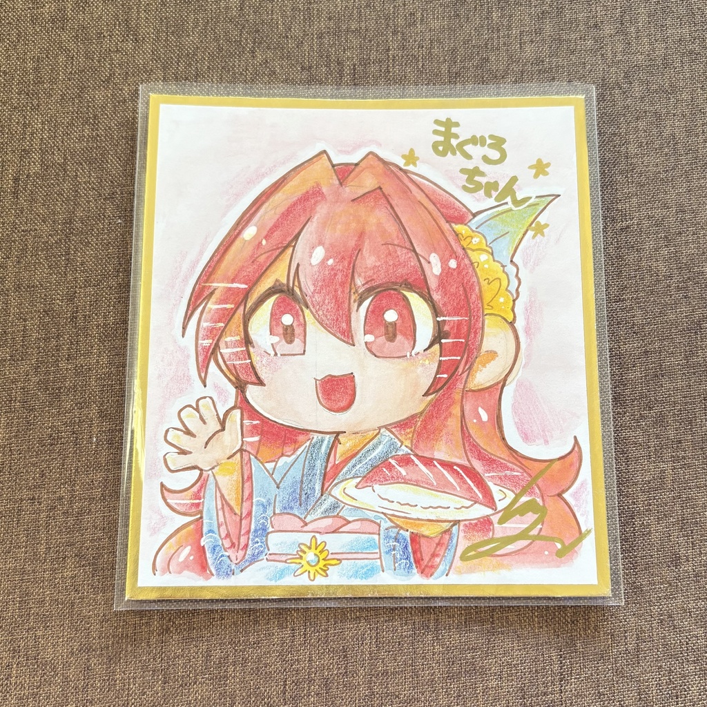 【色紙】直筆イラスト