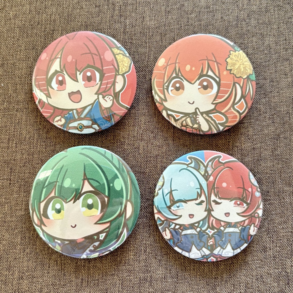 【お寿司擬人化シリーズ】缶バッジ