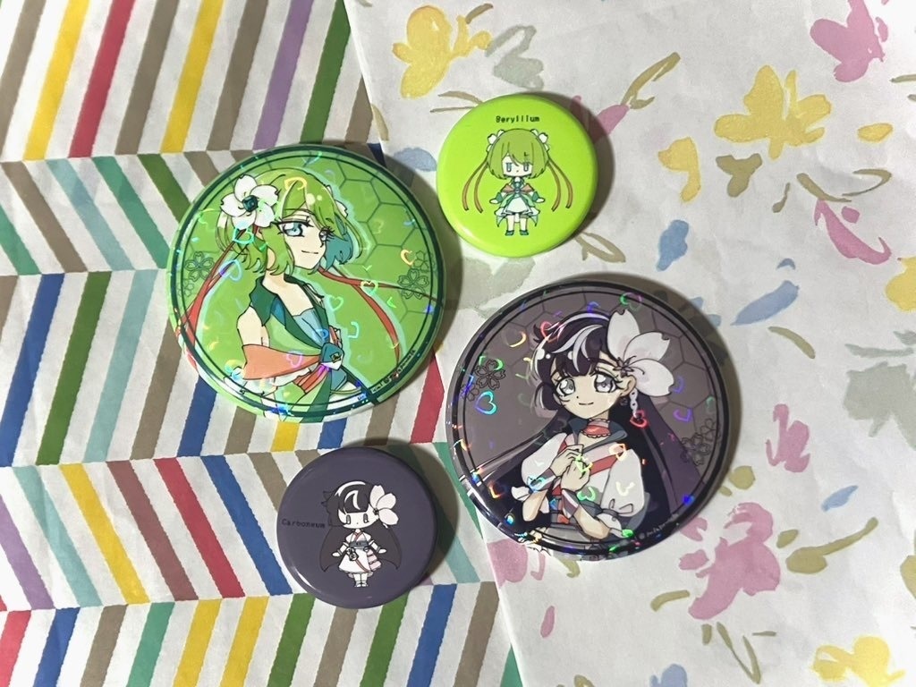 炭化ベリリウム　えれプリ缶バッジセット