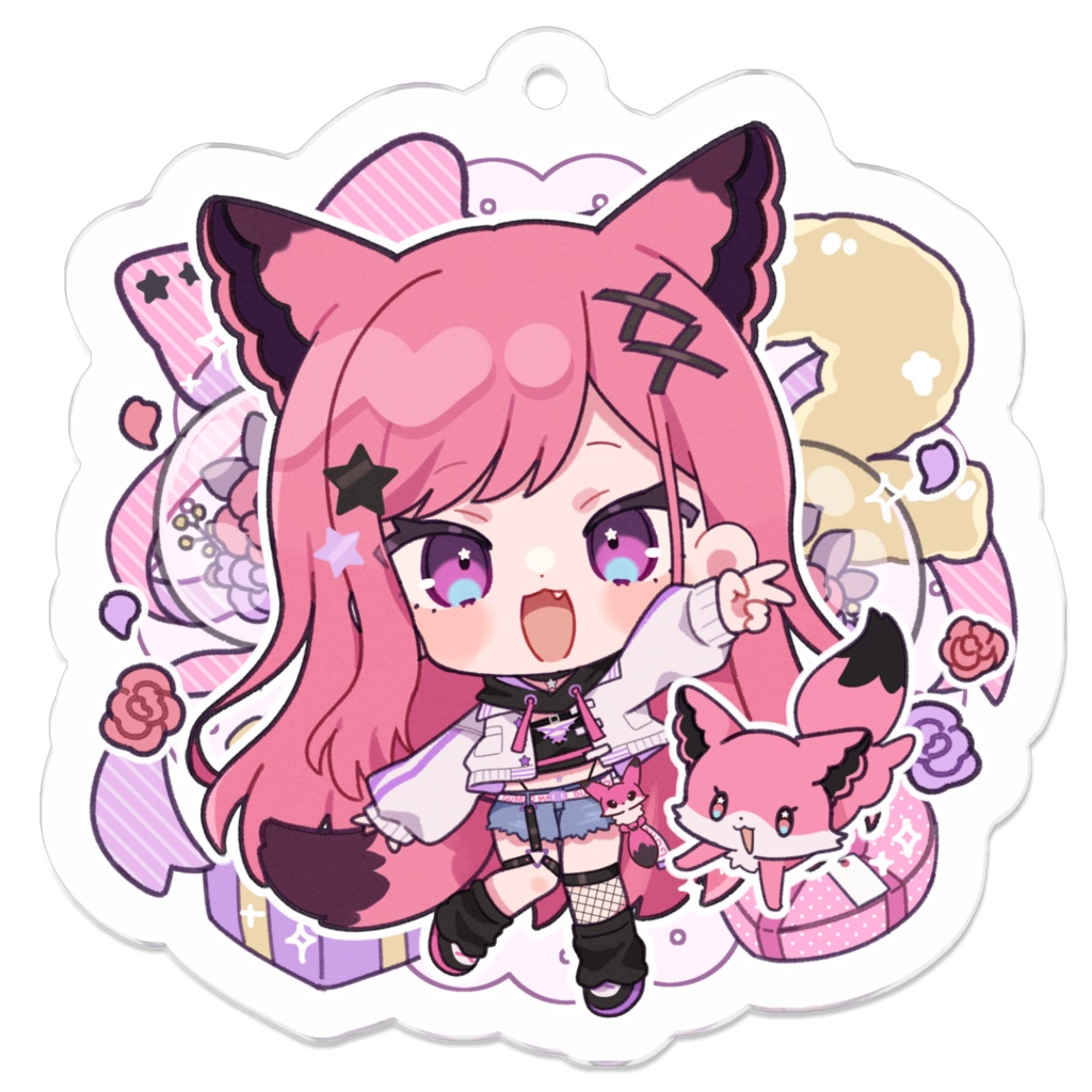 SD真朱ぐれこアクリルキーホルダー(2周年記念)