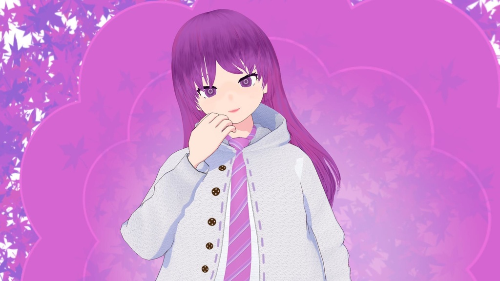 【VRoid】Purple Vtuber Model【Vtuber】