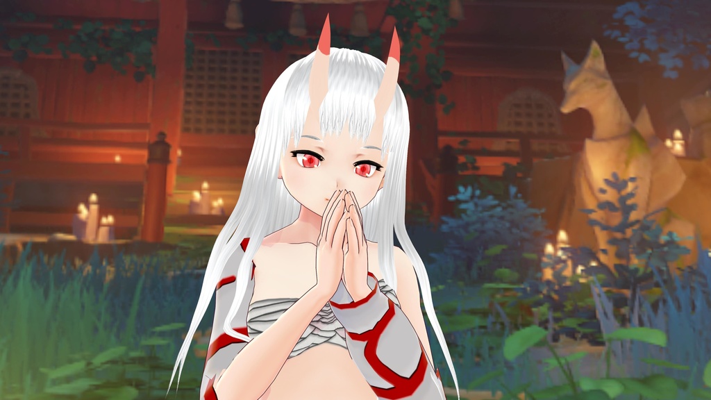 【VRoid】Model - Luma Karav - Oni girl -【Vtuber】