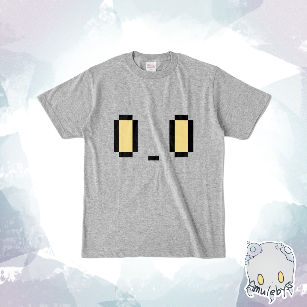 うちゅうじんくんフェイスTシャツ【グレー】
