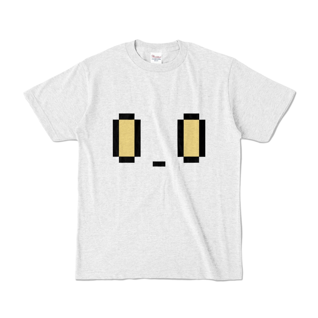 うちゅうじんくんフェイスTシャツ【アッシュ】