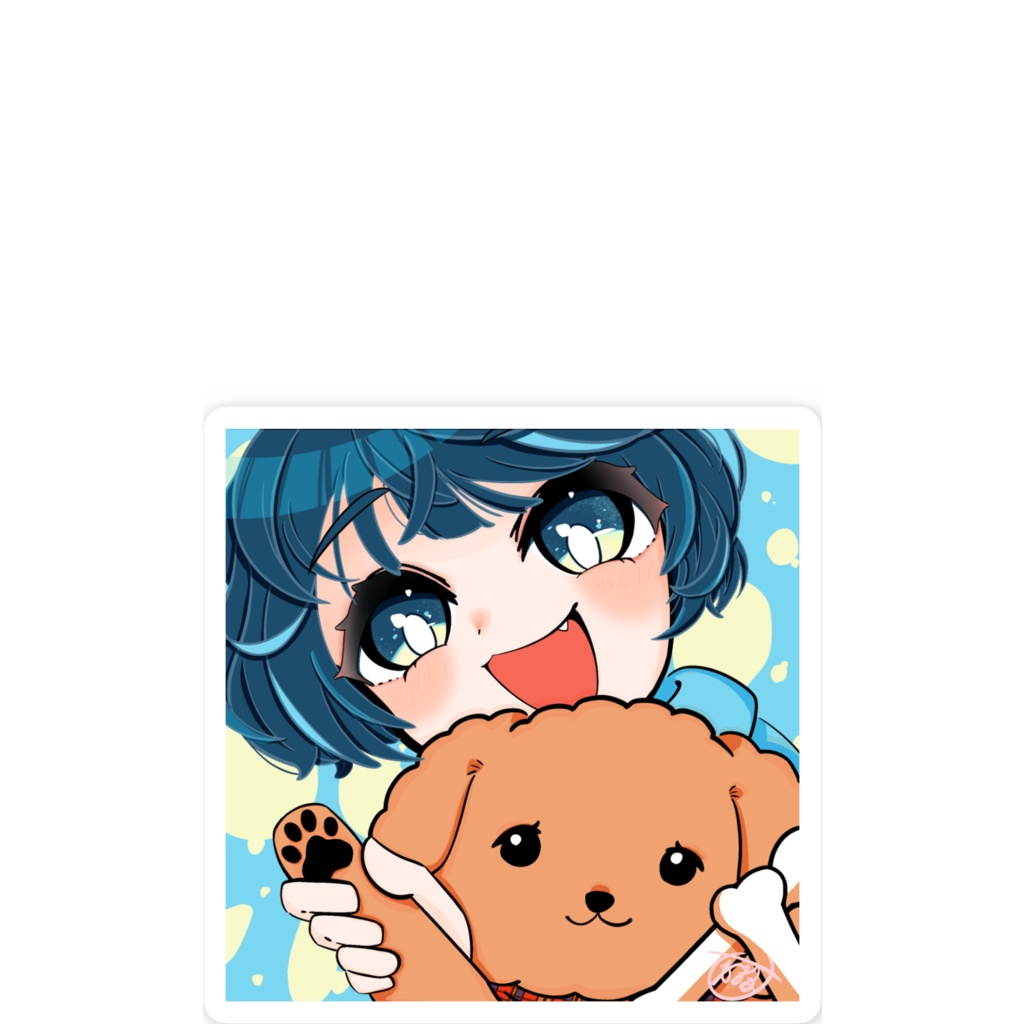 ぺろといっしょステッカー