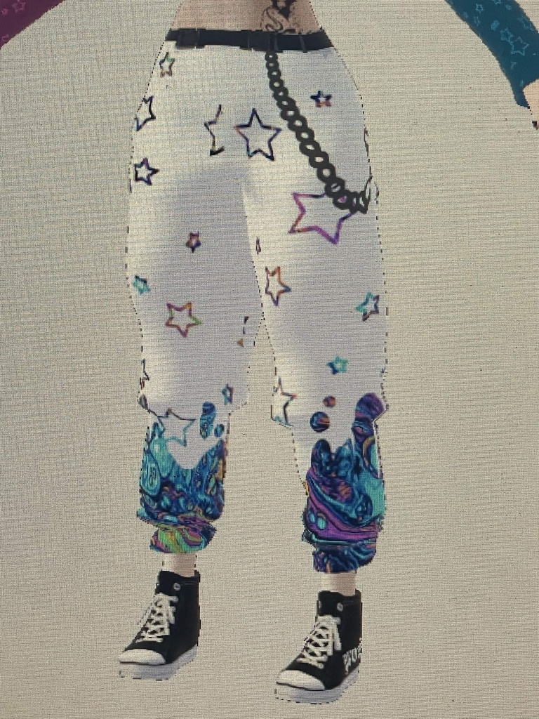 Cyber Punk Vroid Pants✦Texture (VRChat Ready)