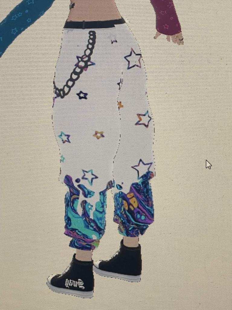 Cyber Punk Vroid Pants✦Texture (VRChat Ready)